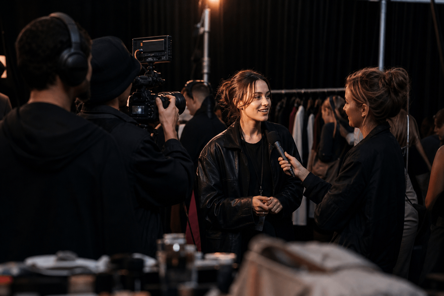 Creator interview backstage moment