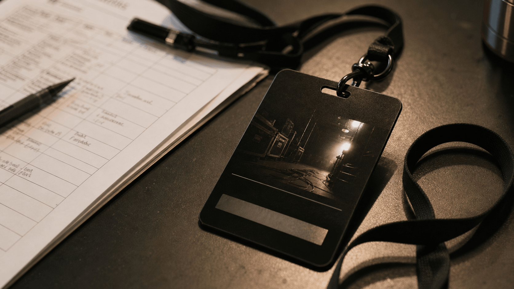 iFansX backstage access pass held at an event
